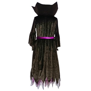 ชุดปาร์ตี้เด็กผู้หญิงแม่มดสีม่วงสำหรับงานฮาโลวีน 7-8 ปี - Product Image 3