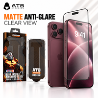 Pelindung Layar Kaca Tempered Grosir untuk iPhone 18 Pro, Kit Pemasangan Mudah untuk Samsung Galaxy S26 S25 Ultra Full Cover