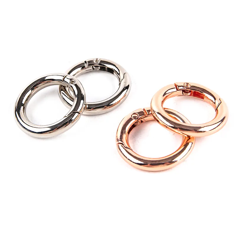 High Quality Spring Gold Screw Ring Metal o-ring Metal Buckle