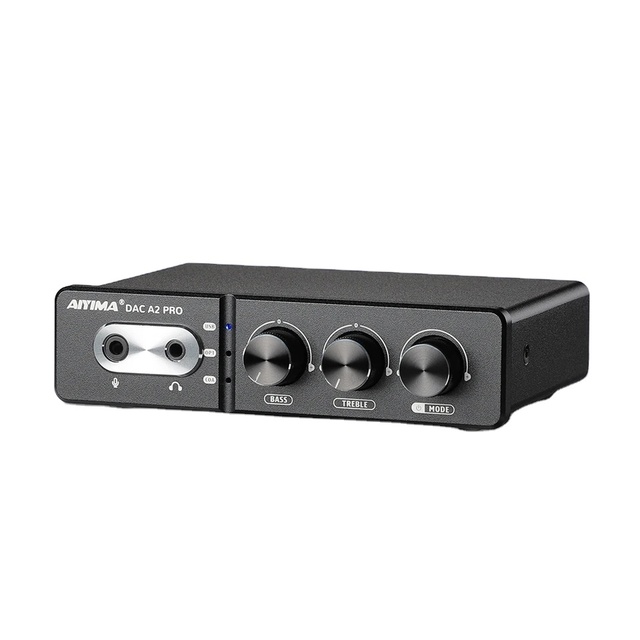 AIYIMA USB Gaming DAC Headphone Amplifier Hub Mini USB Decoder for PS5 Active Desktop Gaming Speakers Stage Audio DAC-A2 PRO