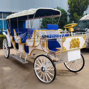 2026 Calèche de tourisme de haute qualité, électrique, rose royal, de fabrication, type calèche à chevaux ou électrique, calèches Victoria - Product Image 2