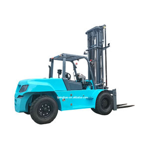 Carretilla elevadora de 6M y 7M de altura para manejo de contenedores de 20 pies, carretilla elevadora diésel de servicio pesado con capacidad de carga de 10 12 toneladas para almacén - Product Image 4