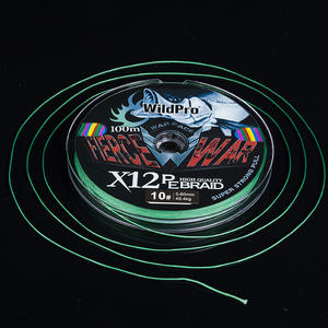 Ligne de pêche tressée WildPro 12 brins en PE, 100 m, haute résistance, super résistante, pour la pêche en eau douce et en eau salée - Product Image 5