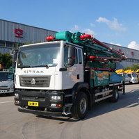 Camion malaxeur-pompe à béton diesel East Wind avec moteur et roulement, pour béton de 160-220 mm de liquidité, idéal pour la construction