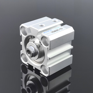 Cilindro Neumático de Doble Acción Baocn Sda25-10, Cuerpo Delgado de Aluminio, Componente Neumático para Uso Industrial - Product Image 1