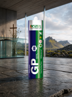 Mastic silicone acétique GP 668 à séchage rapide, anti-moisissure, adhésif transparent pour fenêtres, portes, verre et joints d'aquarium