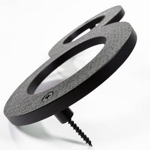 Targa per Porta e Numeri Civici 3D Moderni da 10 Pollici in ABS Nero, con Piastra Durevole in Legno e Acrilico - Product Image 3
