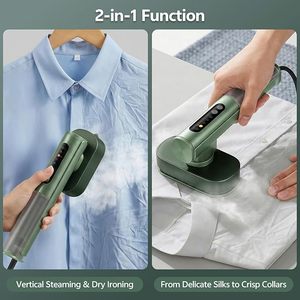 Fer à <span class=keywords><strong>vapeur</strong></span> portable 2 en 1, mini-défroisseur à main, <span class=keywords><strong>nettoyeur</strong></span> de <span class=keywords><strong>vêtements</strong></span> à double tension 100-240V pour la maison et les voyages - Product Image 6