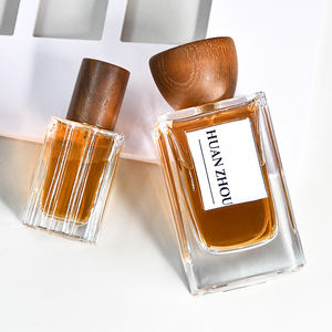 30ml 50ml 100mL tapa de madera cónica botellas rellenables de Perfume cuadrado contenedor de Spray portátil atomizador vacío cuadrado - Product Image 1