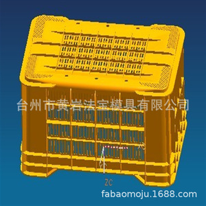 <b>Plastic</b> <b>Crates</b> Mold Multi Cavity Injection Molding For Daily Necessities - Product Image 1