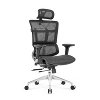 Chaise de bureau pivotante de NOEL à dossier haut réglable en maille complète, mobilier ergonomique