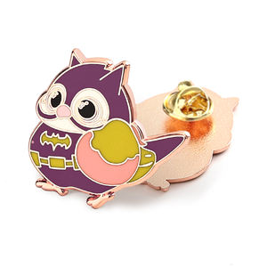 의류 공장 가격에 대한 맞춤형 귀여운 만화 디자인 금속 배지 부드러운 에나멜 핀-최소 주문 도금 기술 없음 - Product Image 2