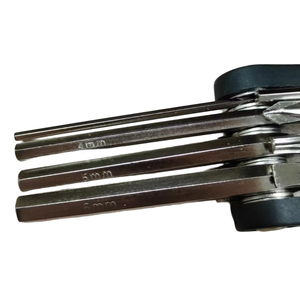 Vente flash : Mini kit d'outils de réparation de vélo pliable en acier, outils multifonctions portables, équipement d'<span class=keywords><strong>entretien</strong></span> pour vélo de route et <span class=keywords><strong>VTT</strong></span>, non - Product Image 2