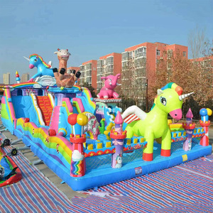 Jeux gonflables de défis en solde, parcours d'obstacles gonflable, parcours d'obstacles extérieur pour enfants - Product Image 2