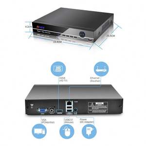 Scheda <span class=keywords><strong>Dvr</strong></span> 8 canali 4 canali 500 Gb <span class=keywords><strong>Cp</strong></span> <span class=keywords><strong>Plus</strong></span> telecamere Cctv 12Mp occhiali Aomway Mini con Display Usb scatola metallica per Monitor - Product Image 3