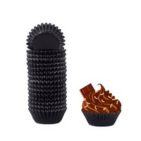 Moldes Desechables para Cupcakes, Resistentes a la Grasa, Antiadherentes, Resistentes al Calor, Ecológicos, para Repostería y Fiestas