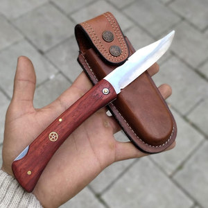 Cuchillo de Caza Profesional Personalizado al por Mayor, Pedidos al por Mayor, Servicio OEM ODM, Hoja de Punta Caída, Grosor Personalizado, Mango de Madera - Product Image 3