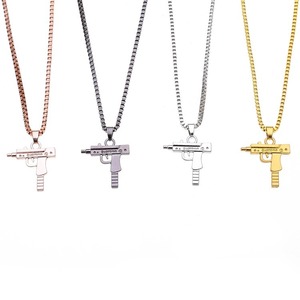 Collar con Colgante de Rifle AK47, Estilo Punk, Hip Hop, para Hombre y Mujer, Joyería para Enamorados, Regalos Festivos de San Valentín - Product Image 4