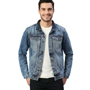 Best Selling Washed <b>Denim</b> <b>Jacket</b> <b>Customized</b> Screen Printed <b>Customized</b> Fitted Outdoor <b>Denim</b> <b>Jacket</b> for Sale - Product Image 1