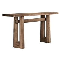Nouvelle console en bois massif de style chinois, silencieuse, noire, minimaliste, pour entrée, salon, couloir, mur, côté étroit