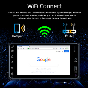 Android multimedya oynatıcı 2 USB GPS navigasyon kablosuz carplay araba radyo Toyota için evrensel - Product Image 3