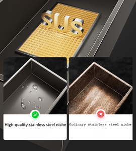 High Quality Bathroom <strong>Kitchen</strong> Bedroom Living Black 304 Stainless Steel Waterproof <strong>Shower</strong> Niche Single Double Recess <strong>Shower</strong> Niche - Product Image 4