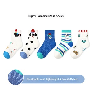 P002 Chaussettes courtes pour enfants en coton respirant à maille fine, motif dessin animé, sans coutures, pour filles, printemps-été, vente en gros - Product Image 6
