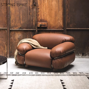 Scandinave <span class=keywords><strong>Vintage</strong></span> milieu du siècle moderne loisirs canapé simple chaise salon meubles de maison fauteuils <span class=keywords><strong>relax</strong></span> - Product Image 1