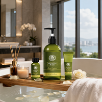 Lot de produits d'accueil hôteliers à base de plantes en gros – Shampoing, Gel Douche, Lait Corporel (30ml, 35ml, 300ml) – Articles de Toilette Hôteliers