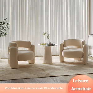 Sofá Individual Moderno de Lujo para Sala de Estar, Popular en Internet, Combinación de Mesa de Centro para Salón de Belleza, Silla de Recepción - Product Image 1