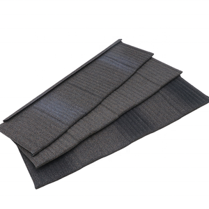 Tôle de toiture magnétique revêtue de <span class=keywords><strong>pierre</strong></span>, tuile emboîtable gris foncé, vente en gros très demandée pour usage agricole, entrepôt, atelier - Product Image 2
