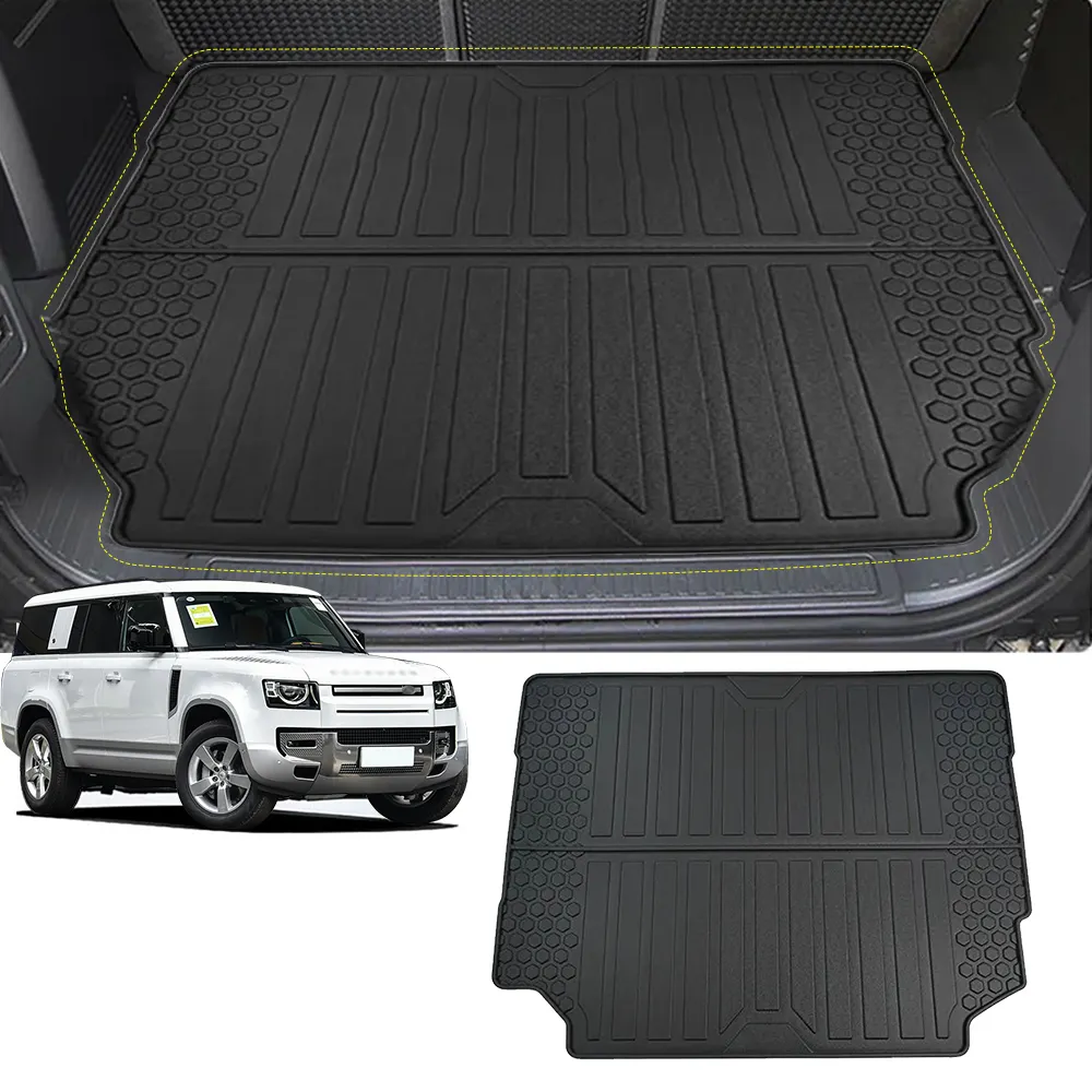 Car Accessories Interior Modification TPE Rrubber Tail Mat Trunk Mat For Land Rover Defender 2020-2023