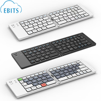 Nouveau clavier ultra-fin à pavé tactile double pliage pleine taille avec interface USB-C compatible IBM PC/MAC/iPhone/Android/Linux