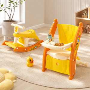 Fauteuil à bascule 2-en-1 Luddy 3001-1 B.Duck pour enfants, siège d'alimentation double mode pour bébé avec support à 4 points – Vente en gros - Product Image 2