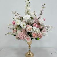 T-FT026 Hoogwaardige zijden bloemenbal centerpiece kunstmatig 50-60 cm bloemenbal voor bruiloftdecoratie