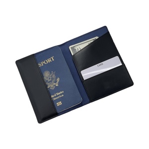 Wholesale Custom Genuine Leather Passport Cover Premium Card Holder Fashionable & Simple Style Personalized Passport Holder - Product Image 5