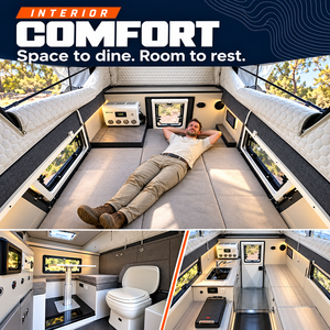 GO WILD Camper Fuoristrada per Camion, Camper per Camion Quattro Stagioni, Camper Pop-up per Camion - Product Image 3