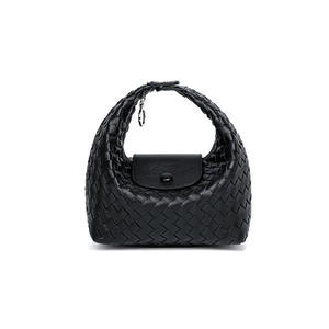 Nuova <span class=keywords><strong>Borsa</strong></span> a <span class=keywords><strong>Tracolla</strong></span> a Mezzaluna Intrecciata a Mano alla Moda, Design Semplice e Versatile, Impermeabile in PU, Portatile - Product Image 1