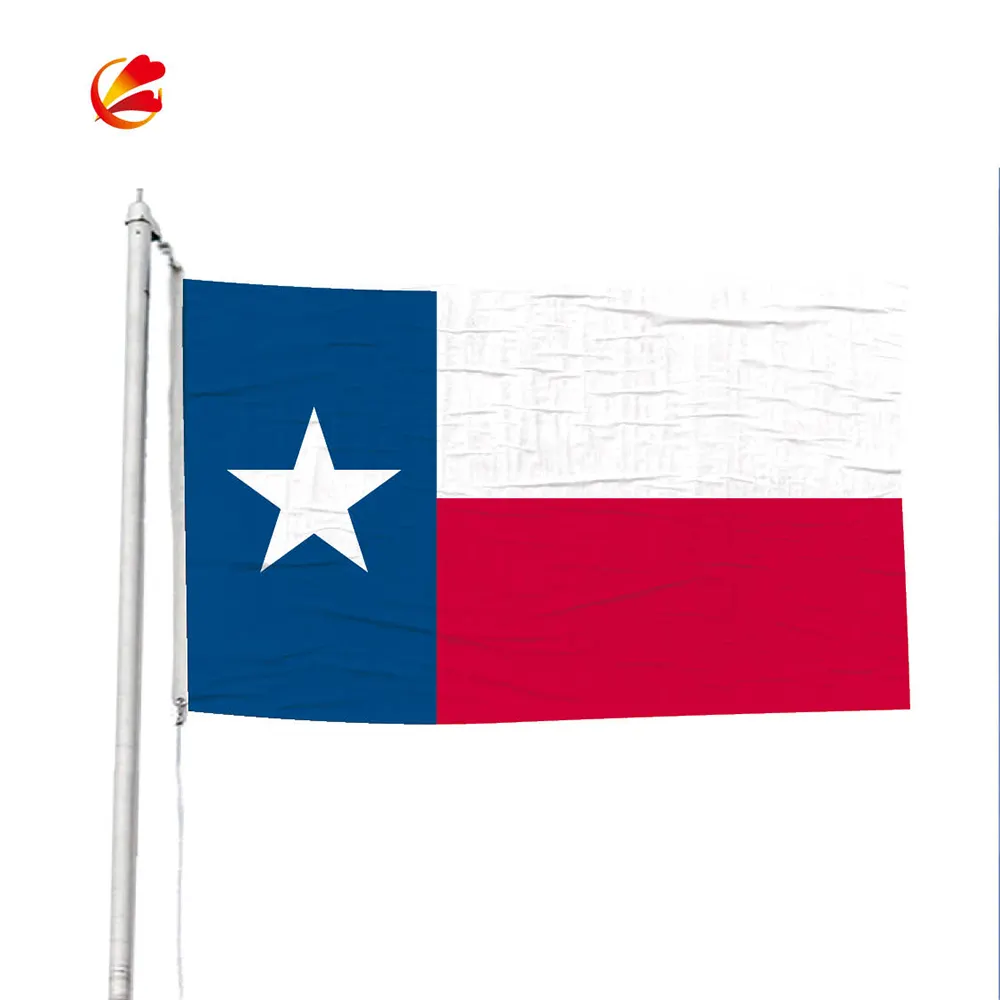 أعلام الولاية الأمريكية المخصصة مصنوعة من نسيج البوليستر والمقاوم للماء سميكة علم ولاية تكساس