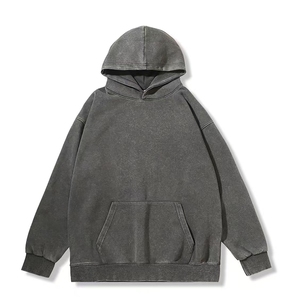 HIC Sudadera con capucha de lana de peso pesado con logotipo personalizado Sudadera con capucha estampada de talla grande para hombre con bordado 3D para primavera - Product Image 1
