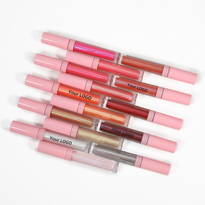 Vendeur de maquillage végétalien marque privée brillant à lèvres scintillant gelée transparente faites votre propre logo brillant à lèvres nude - Product Image 1