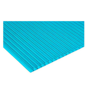 แผ่นโพลีคาร์บอเนตลายนูนลาย UV400มุกสีเขียวน้ำเงินแผ่น PC กลวงที่มีประสิทธิภาพสำหรับงานกลางแจ้งพร้อมการป้องกันแสงแดด - Product Image 1