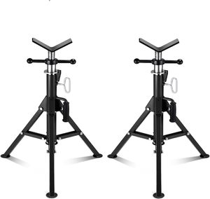 Portable 3Ton V-Head <strong>Jack</strong> <strong>Stand</strong> Folding <strong>Pipe</strong> <strong>Stand</strong> - Product Image 1