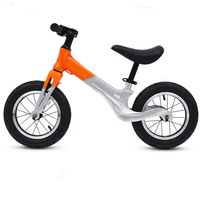 Vélo d'entraînement pour enfants 12 pouces sans pédale avec cadre en alliage de magnésium intégré pour enfant et bébé