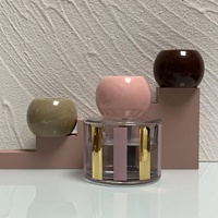 Capuchon de parfum rond en résine de luxe personnalisé pour bouchon à bille Couvercles intelligents Capuchon de parfum jetable