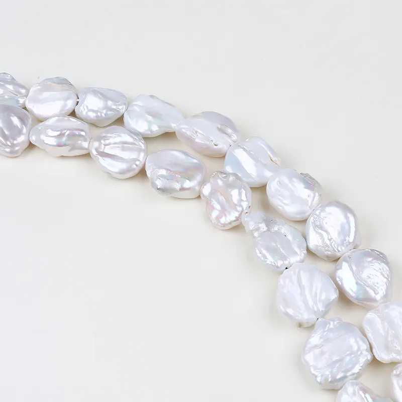 Loose pearls 20mm big size pearl strands keshi pearls