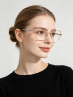 Lunettes optiques métalliques personnalisables, design de luxe, monture durable, fabrication artisanale, usine source, pour usage quotidien, OEM/ODM