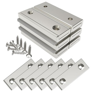 Strong <strong>Pulling</strong> Force Magnetic rare Earth Neodymium <strong>Block</strong> Countersink Holes Pot Magnets - Product Image 1