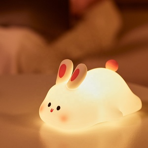 EGOGO EGOGO LED <strong>Rabbit</strong> Silicone Night <strong>Light</strong> USB Rechargeable Baby Bedroom Bunny Night Lamp Touch Sensor <strong>Light</strong> - Product Image 2