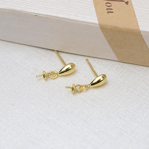 Bandeja para Pendientes en Forma de Gota de Plata S925, 7-12 Perlas, Joyería, Accesorios Hechos a Mano, 5043 - Product Image 4